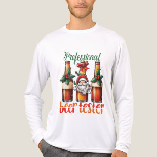 Weihnachtlicher professioneller Biertester Tri-Blend Shirt