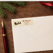 Weihnachtlicher Santa Claus Absenderadresse 