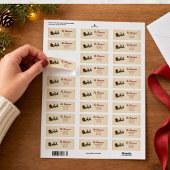 Weihnachtlicher Santa Claus Absenderadresse 