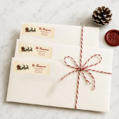 Weihnachtlicher Santa Claus Absenderadresse 