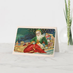 Weihnachtlicher Santa Claus viktorianische Weihnac Feiertagskarte