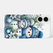 Weihnachtlicher Schneemann Feiertag Case-Mate iPhone Hülle (Rückseite (Horizontal))