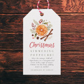 Weihnachtlicher simmerierender Potpourri Geschenkanhänger