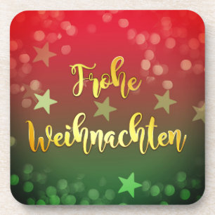 Weihnachtlicher Unterlegscheibe Frohe Weihnachten Getränkeuntersetzer