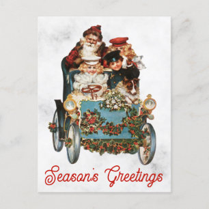 Weihnachtlicher viktorianischer Frohe Weihnachten  Postkarte