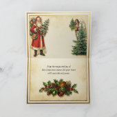 Weihnachtlicher viktorianischer Glanz Feiertagskarte (Innenseite)