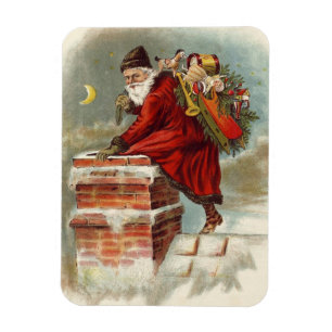Weihnachtlicher viktorianischer Heiliger Nikolaus  Magnet