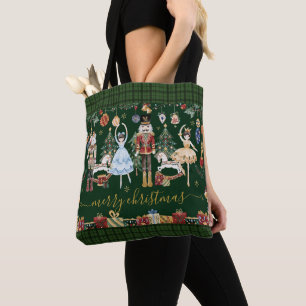 Weihnachtlicher Vintage-Nussknacker-Ballett-Merry- Tasche