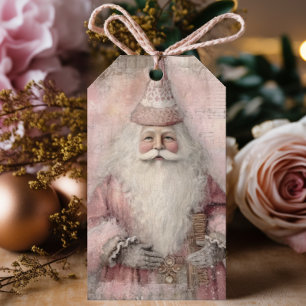 Weihnachtlicher Vintage-Santa Geschenkanhänger