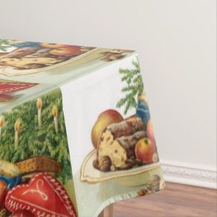 Weihnachtlicher Vintage-Snack Tischdecke