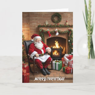 Weihnachtlicher Weihnachtsmann Feiertagskarte