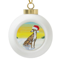 weihnachtlicher Windhund