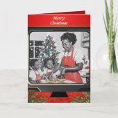 Weihnachtliches Backen wie früher Feiertagskarte (Vorderseite)