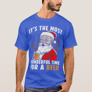 Weihnachtliches Bier und Retro-Weihnachten T-Shirt