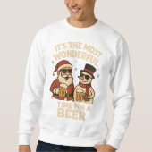 Weihnachtliches Bierfreuden-Duo Sweatshirt (Vorderseite)