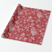 Weihnachtliches Botanisch Geschenkpapier (Ungerollt)