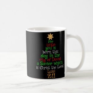Weihnachtliches christliches Hemd Euch ist geboren Kaffeetasse