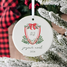 Weihnachtliches Crest und Foto | Joyeux Noël