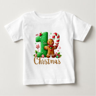 Weihnachtliches erstes Weihnachten für Babys Baby T-shirt