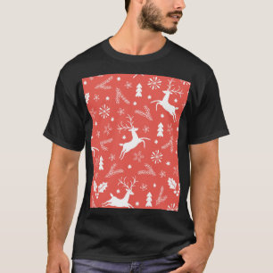 Weihnachtliches festliches nahtloses Muster T-Shirt