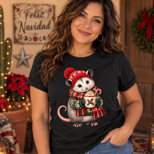 Weihnachtliches Festopossum Tri-Blend Shirt