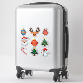 Weihnachtliches Festset Aufkleber (Koffer)
