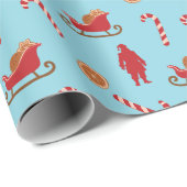 Weihnachtliches Festtagsdesign Geschenkpapier (Rolleneckpunkt)