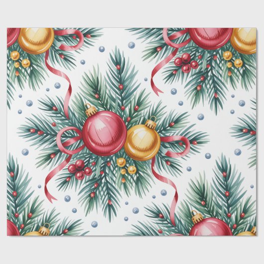 Weihnachtliches Geschenkpapier (Flach)
