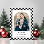 Weihnachtliches Gingham-Foto Weihnachten