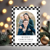 Weihnachtliches Gingham-Foto Weihnachten