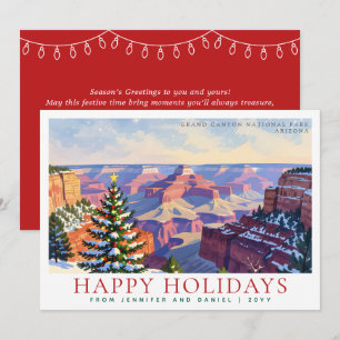Weihnachtliches Grand Canyon National Park Weihnac Feiertagskarte