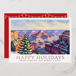 Weihnachtliches Grand Canyon National Park Weihnac Folien Feiertagskarte