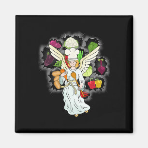 Weihnachtliches Himmlisches Kochen Gemüse Küche Ko Magnet