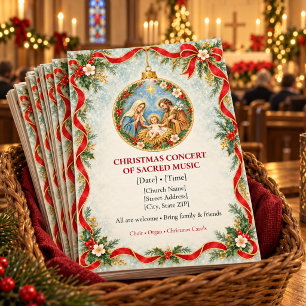 Weihnachtliches Kirchenprogramm Geistliche Musik Einladung