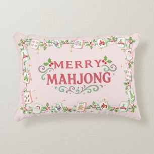 Weihnachtliches Mahjong Dekokissen