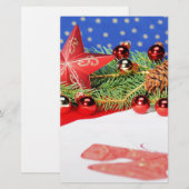 Weihnachtliches Motiv Briefpapier (Vorne/Hinten)