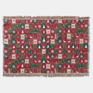 Weihnachtliches Muster Decke