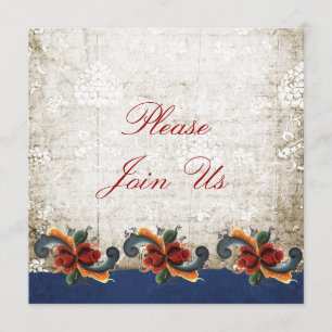 Weihnachtliches Open House Rosemaling Skandinavien Einladung