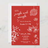 weihnachtliches Party-Jingle und mischen Ankündigung (Vorderseite)