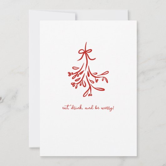 weihnachtliches Party-Jingle und mischen Ankündigung (Rückseite)