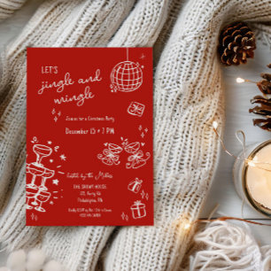 weihnachtliches Party-Jingle und mischen Ankündigung