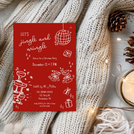 weihnachtliches Party-Jingle und mischen Ankündigung