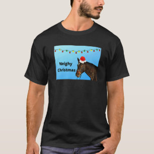Weihnachtliches Pferd Festtagsgruß T-Shirt