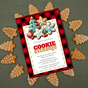 Weihnachtliches Plätzchenbacken und -Tauschbörse Einladung