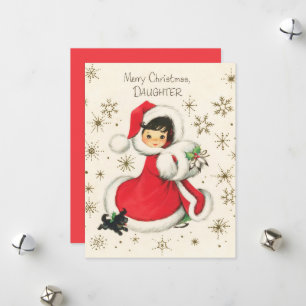 weihnachtliches retro vintage Mädchen Weihnachten