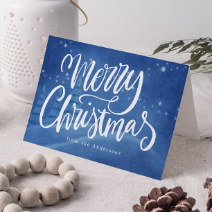 Weihnachtliches Winter-Christmas ohne Foto Feiertagskarte