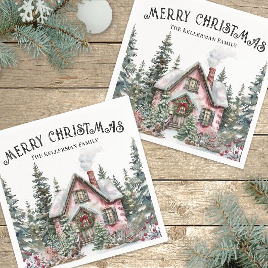 Weihnachtliches Winterfest Serviette