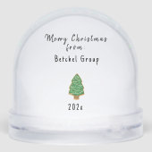 Weihnachtlicht Funny Coworker Meme Art White Schneekugeln (Rückseite)