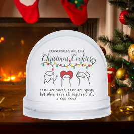 Weihnachtlicht Funny Coworker Meme Art White Schneekugeln