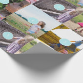 Weihnachts 10 Fotos Collage Geschenkpapier (Ecke)